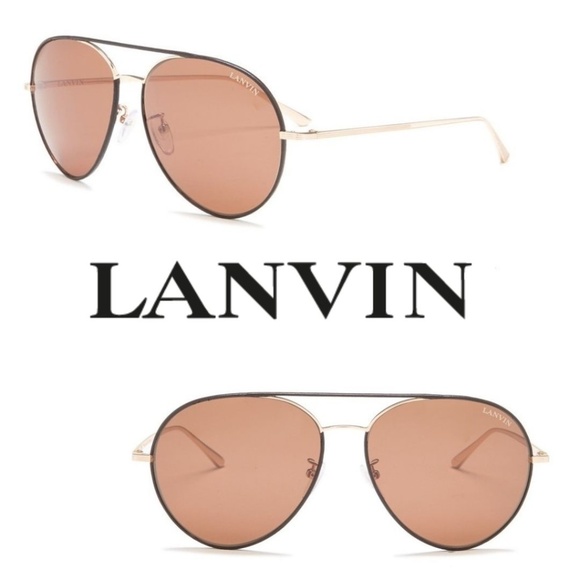 Lanvin Accessories - LANVIN 59mm Aviator Sunglasses with case, cloth